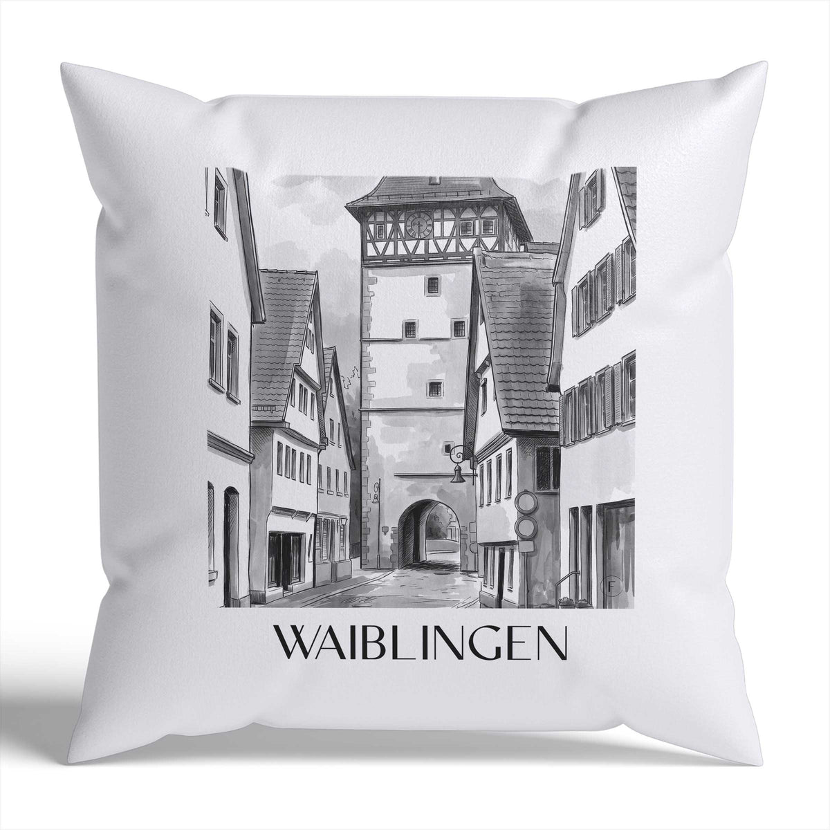 waiblingen-deutschland-deutschland-kissenbezug-aquarell-schwarz-weiss