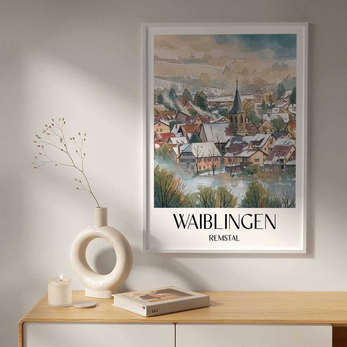 waiblingen-remstal-deutschland-poster-aquarell