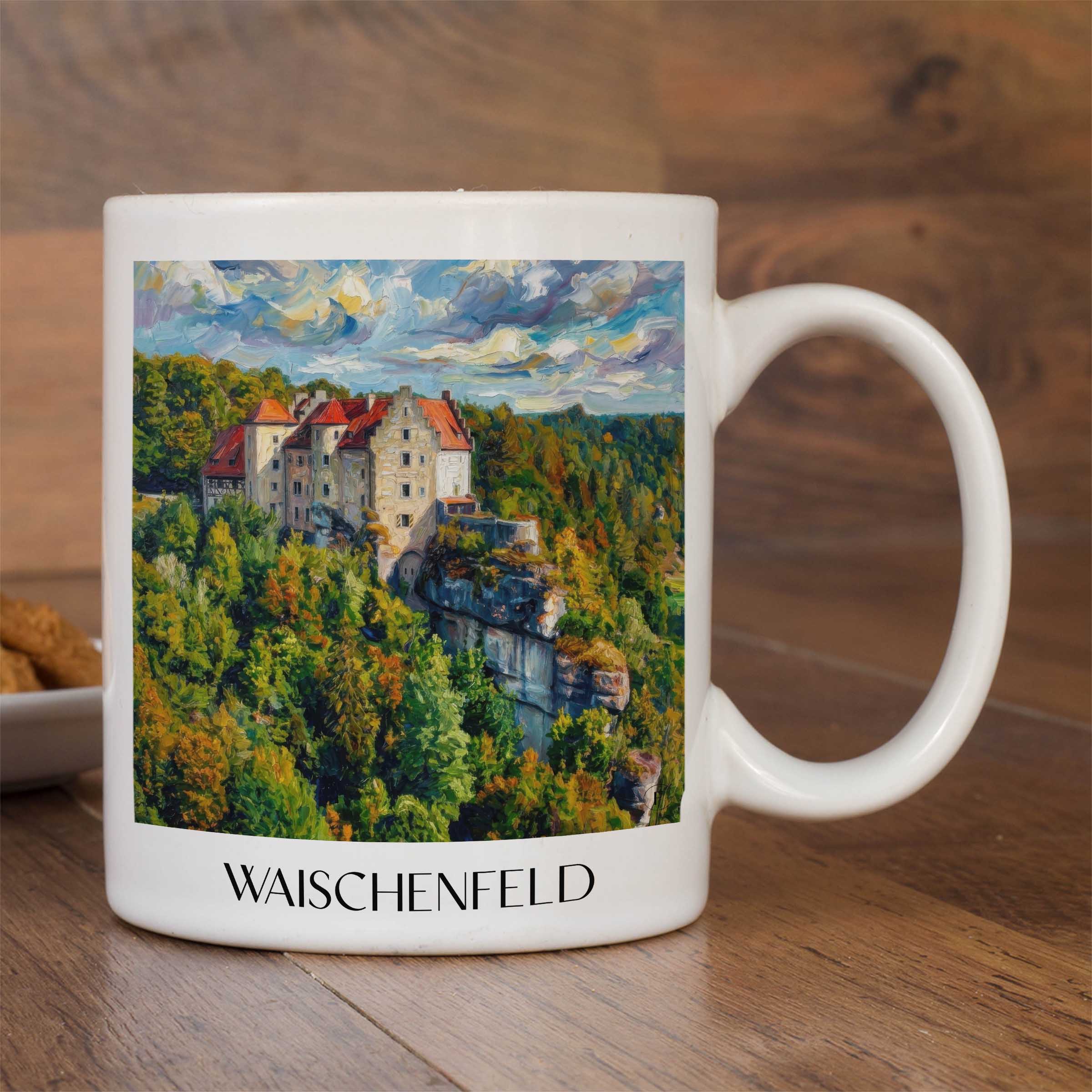 waischenfeld-fränkische-schweiz-deutschland-kaffeebecher-oil-painting-oelgemaelde