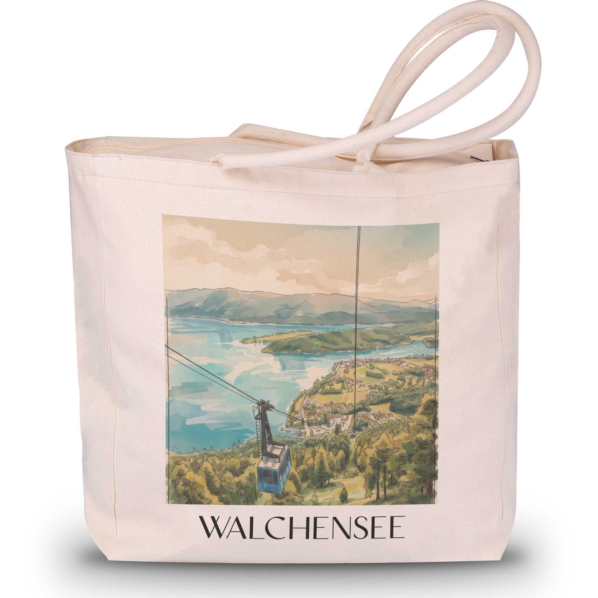 walchensee-tölzer-land-deutschland-einkaufstasche-aquarell