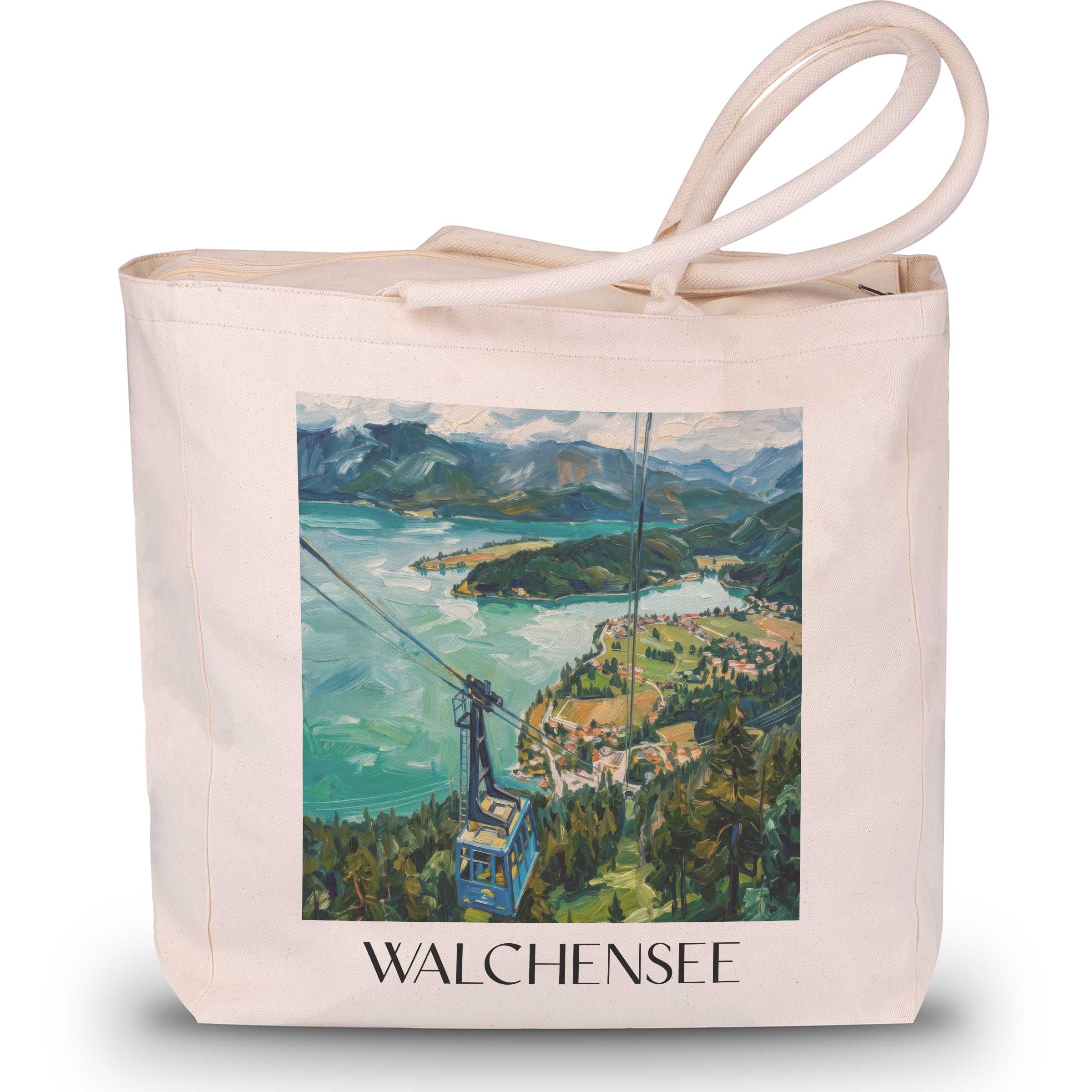 walchensee-tölzer-land-deutschland-einkaufstasche-oil-painting-oelgemaelde