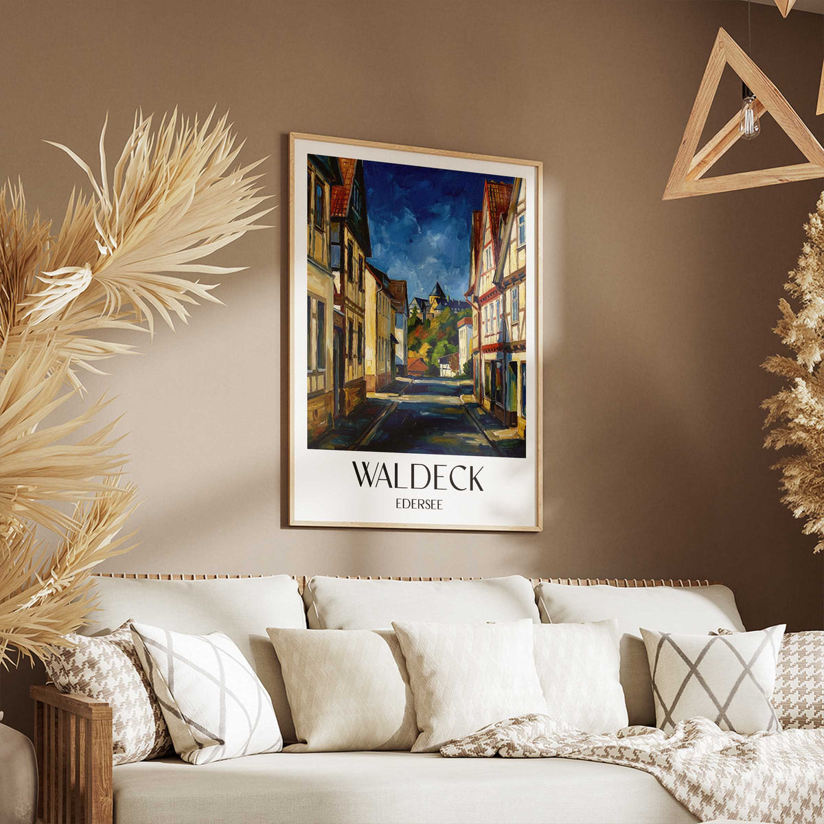 waldeck-edersee-deutschland-poster-oil-painting-oelgemaelde