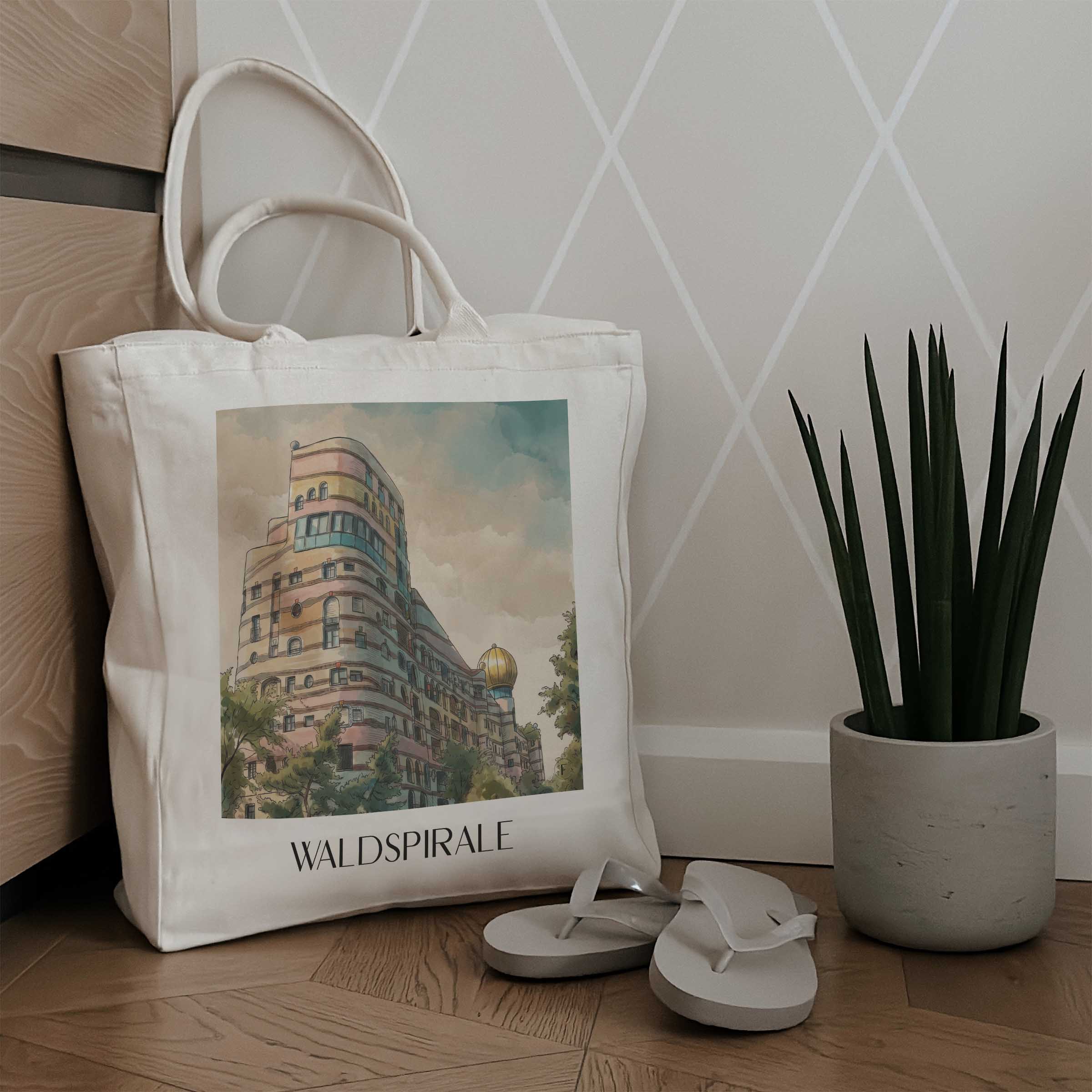 waldspirale-darmstadt-deutschland-einkaufstasche-aquarell