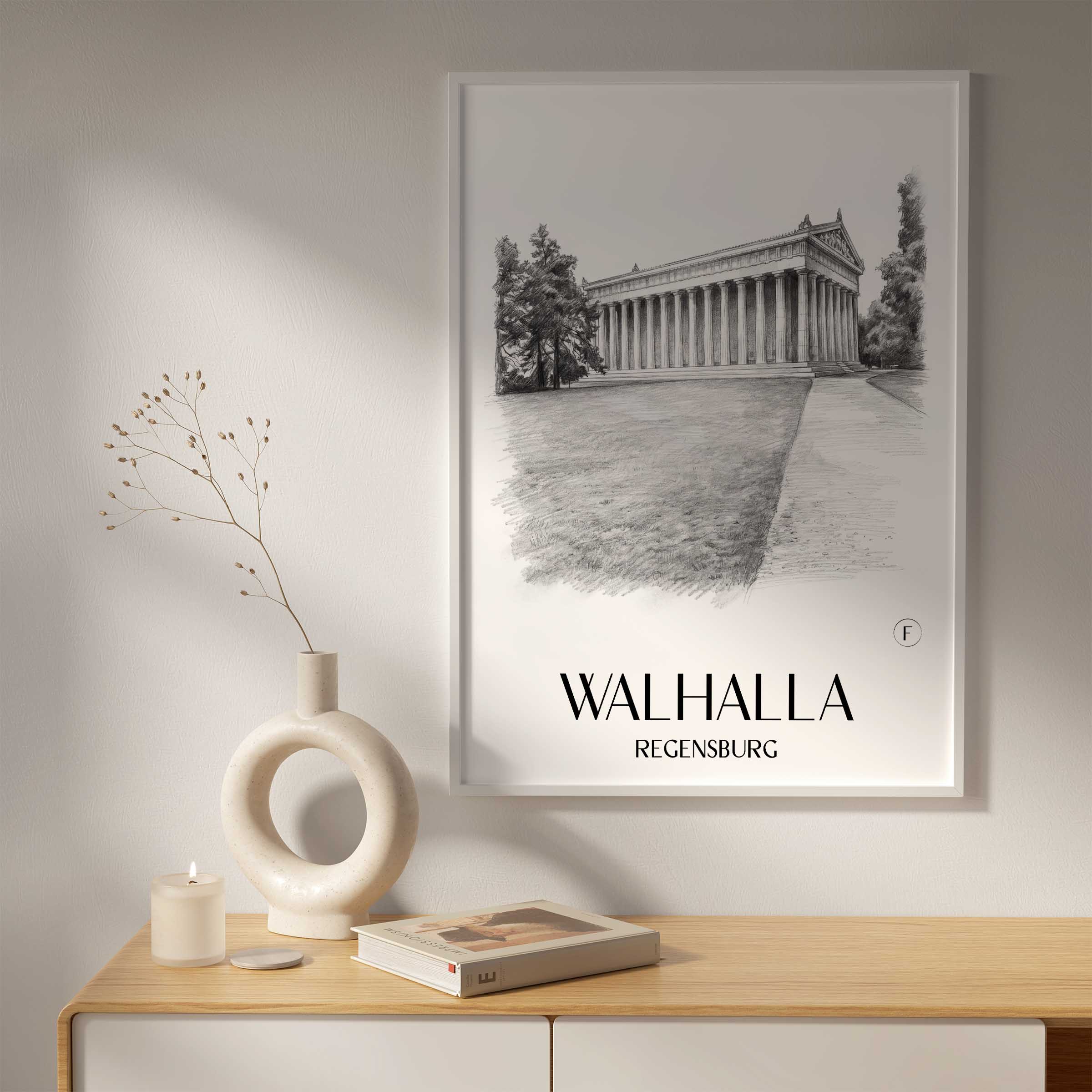 walhalla-regensburg-deutschland-poster-bleistift-zeichnung-drawing