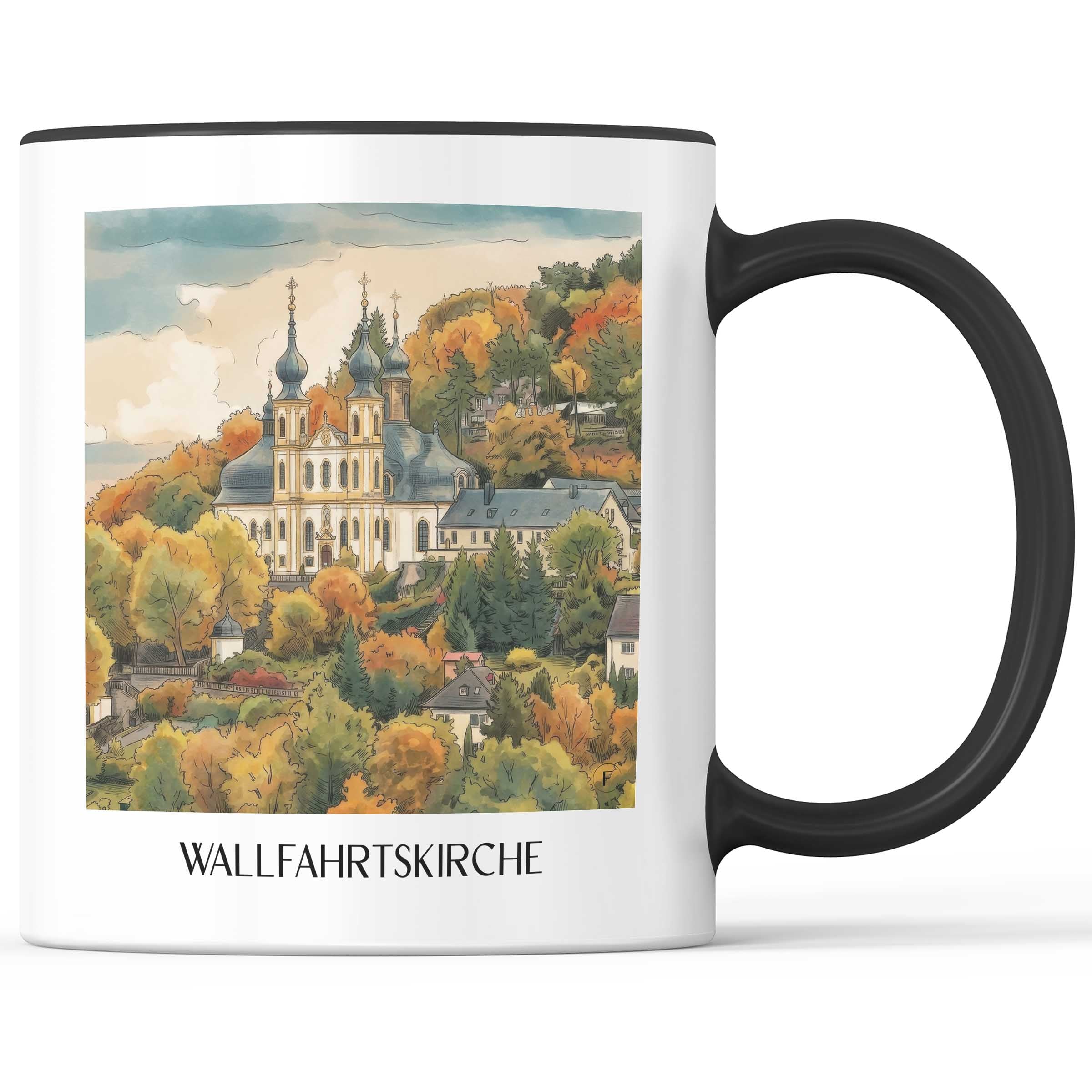 wallfahrtskirche-würzburg-deutschland-kaffeebecher-aquarell