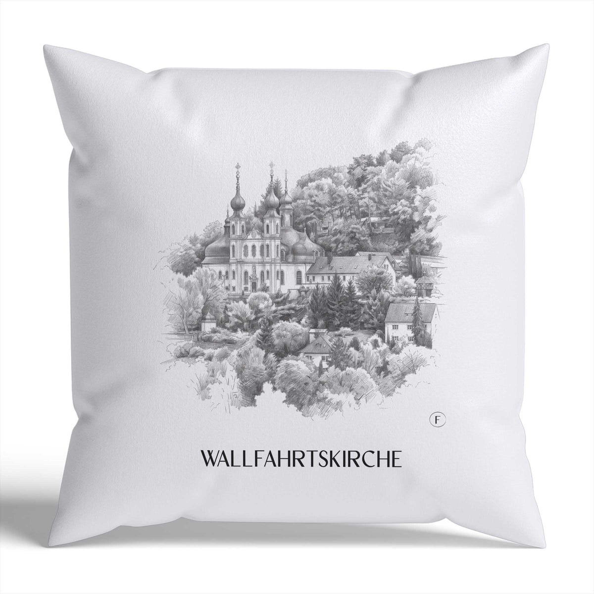 wallfahrtskirche-würzburg-deutschland-kissenbezug-bleistift-zeichnung-drawing