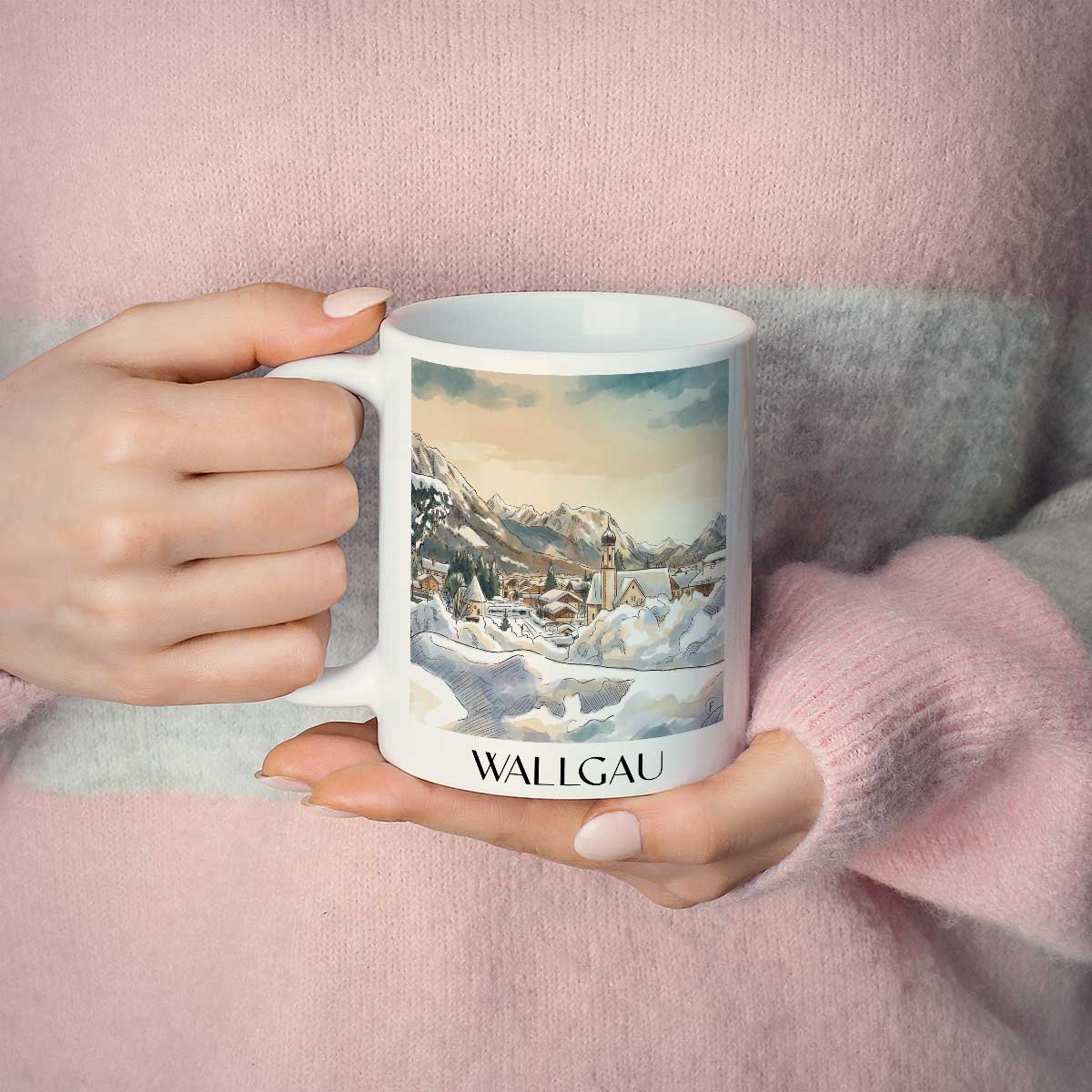 wallgau-werdenfelser-land-deutschland-kaffeebecher-aquarell