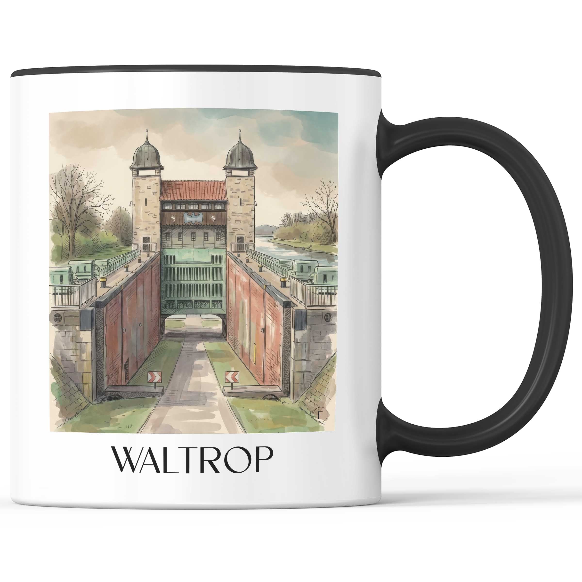 waltrop-ruhrgebiet-deutschland-kaffeebecher-aquarell