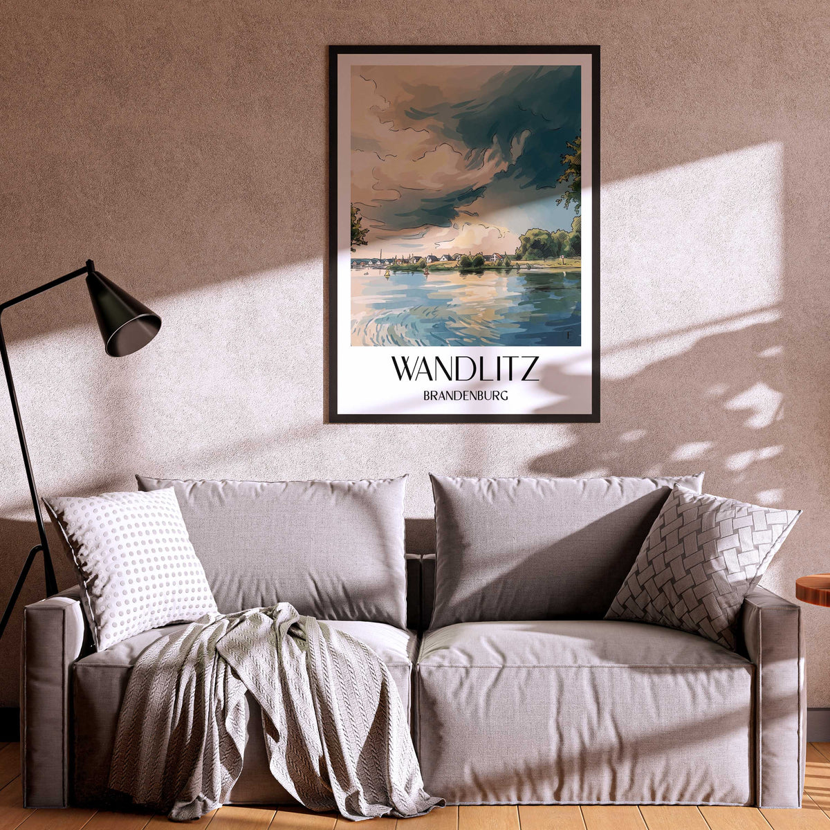 wandlitz-brandenburg-deutschland-poster-aquarell