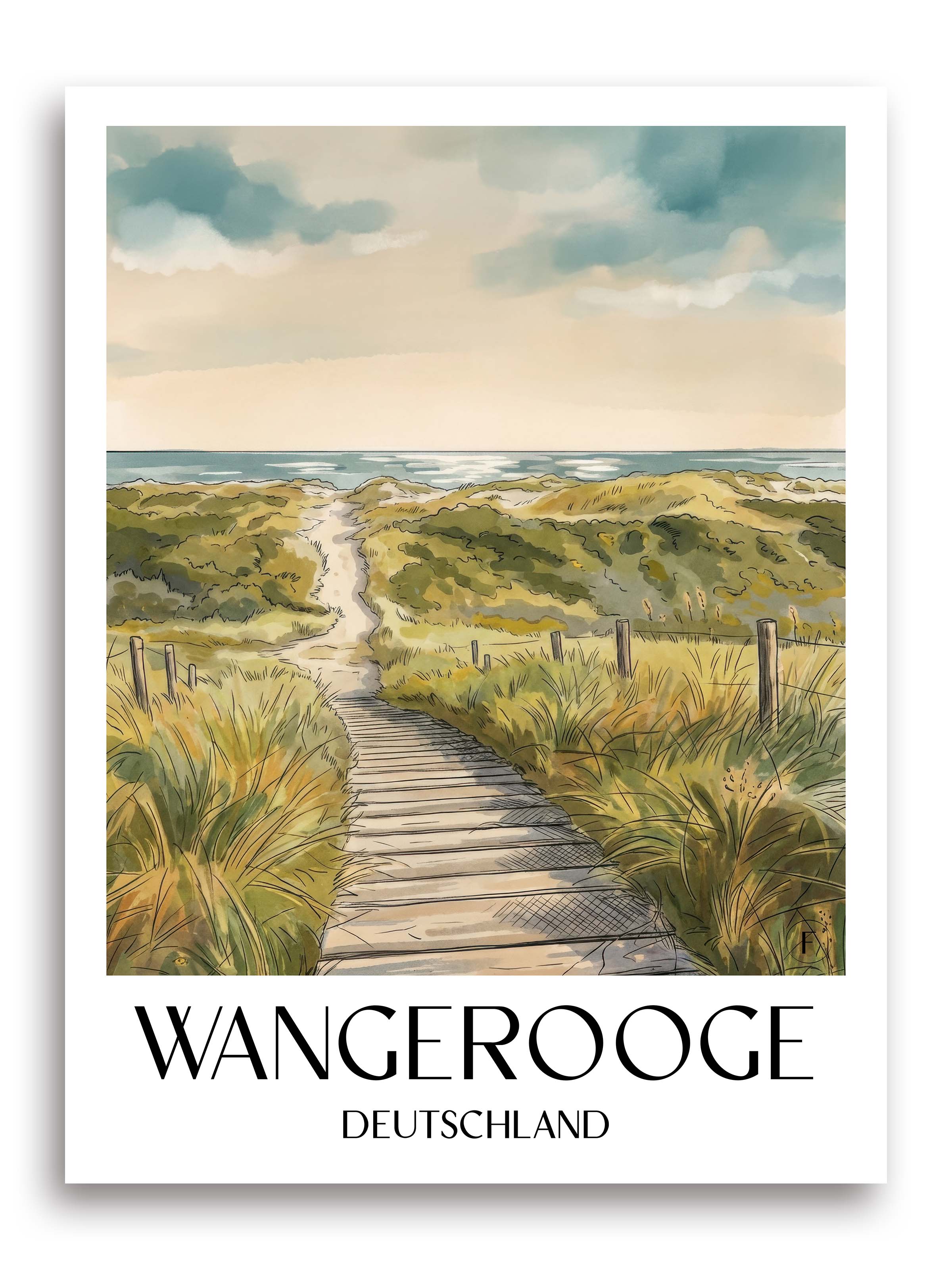wangerooge-deutschland-poster-aquarell