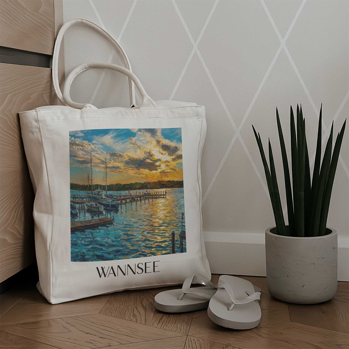 wannsee-berlin-deutschland-einkaufstasche-oil-painting-oelgemaelde