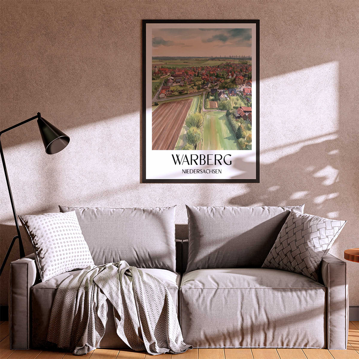 warberg-niedersachsen-deutschland-poster-aquarell