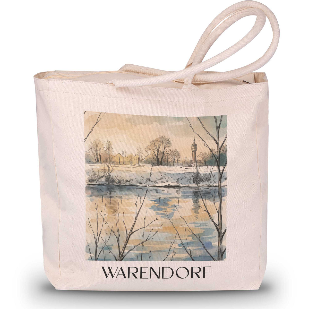 warendorf-münsterland-deutschland-einkaufstasche-aquarell