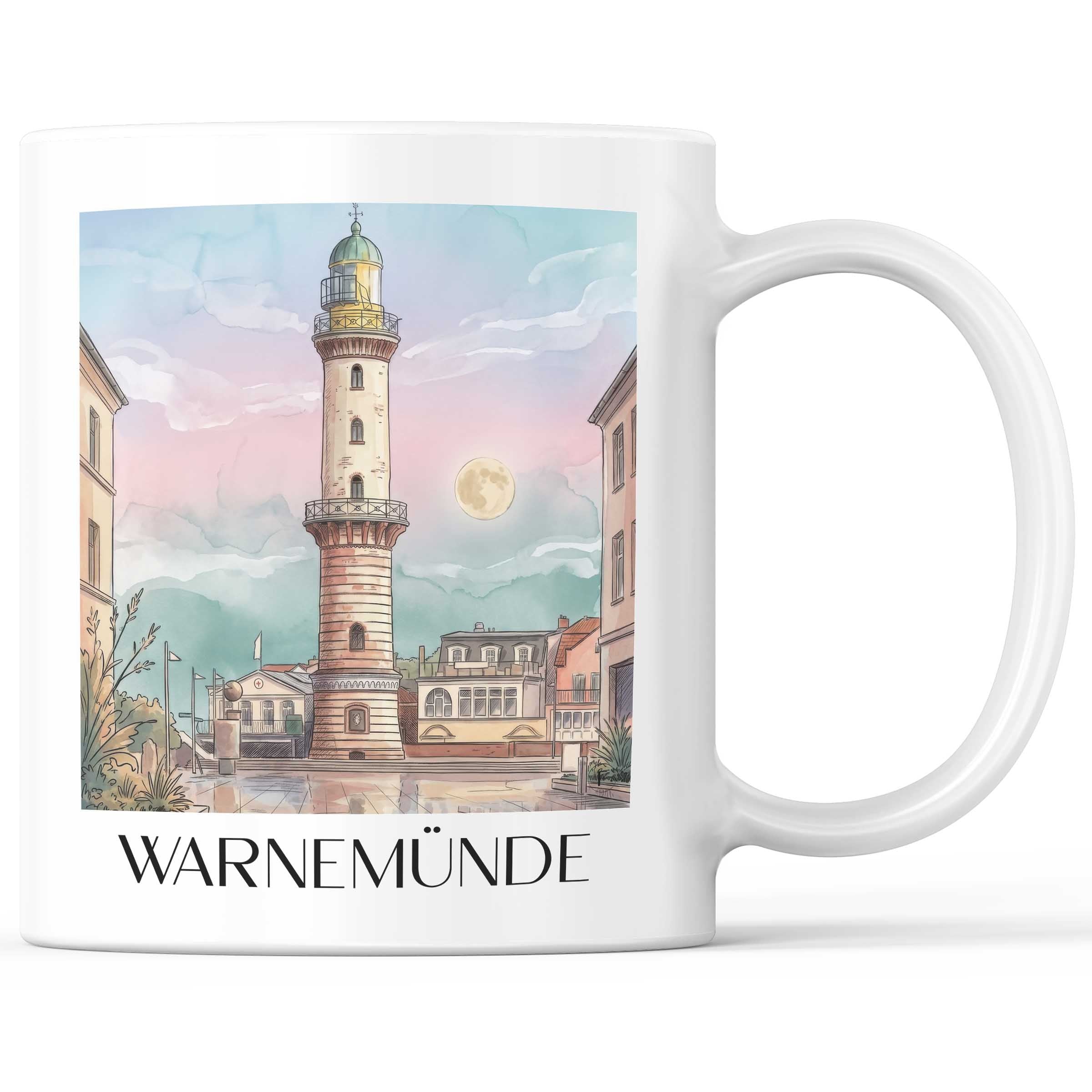 warnemünde-rostock-deutschland-kaffeebecher-aquarell