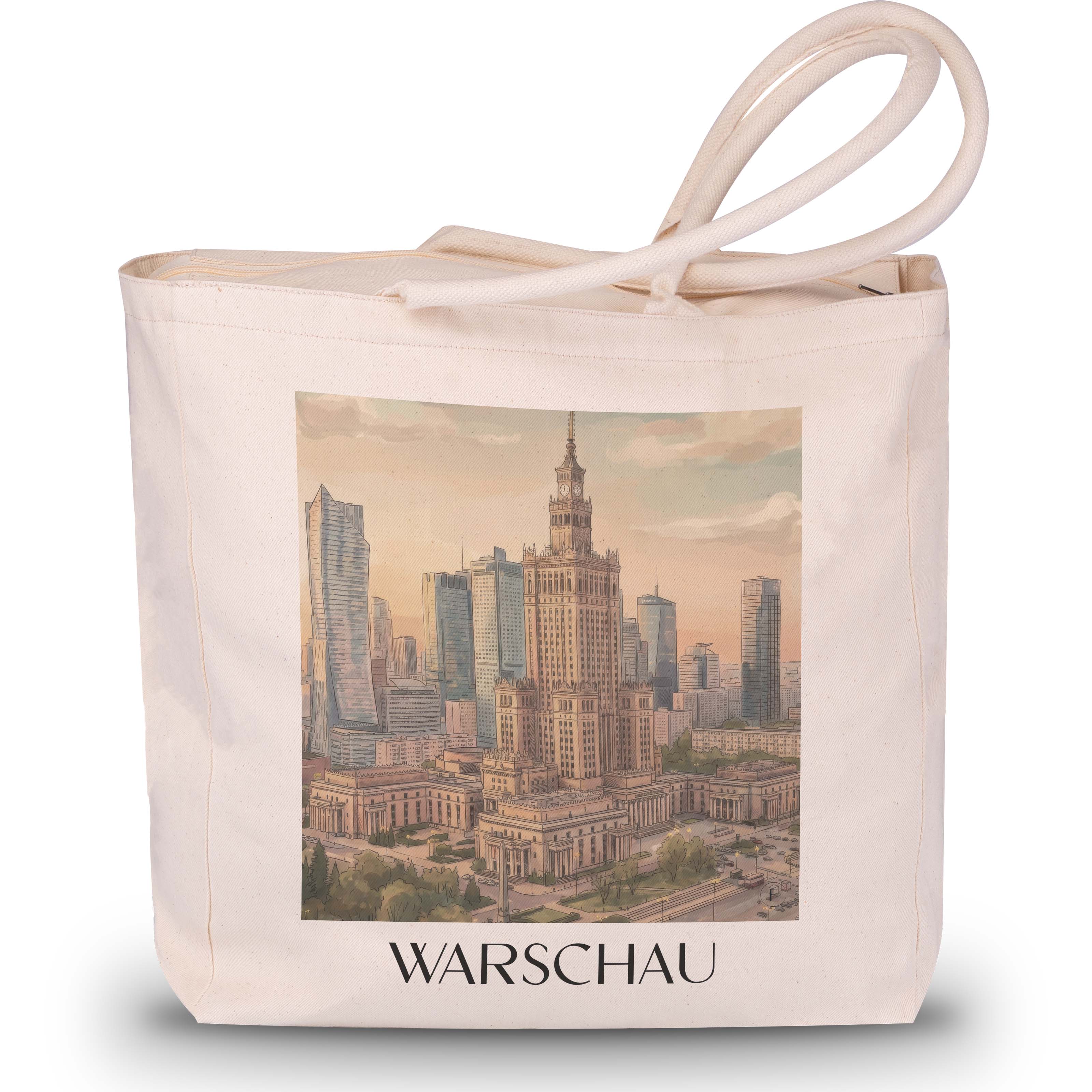 warschau-polen-einkaufstasche-aquarell