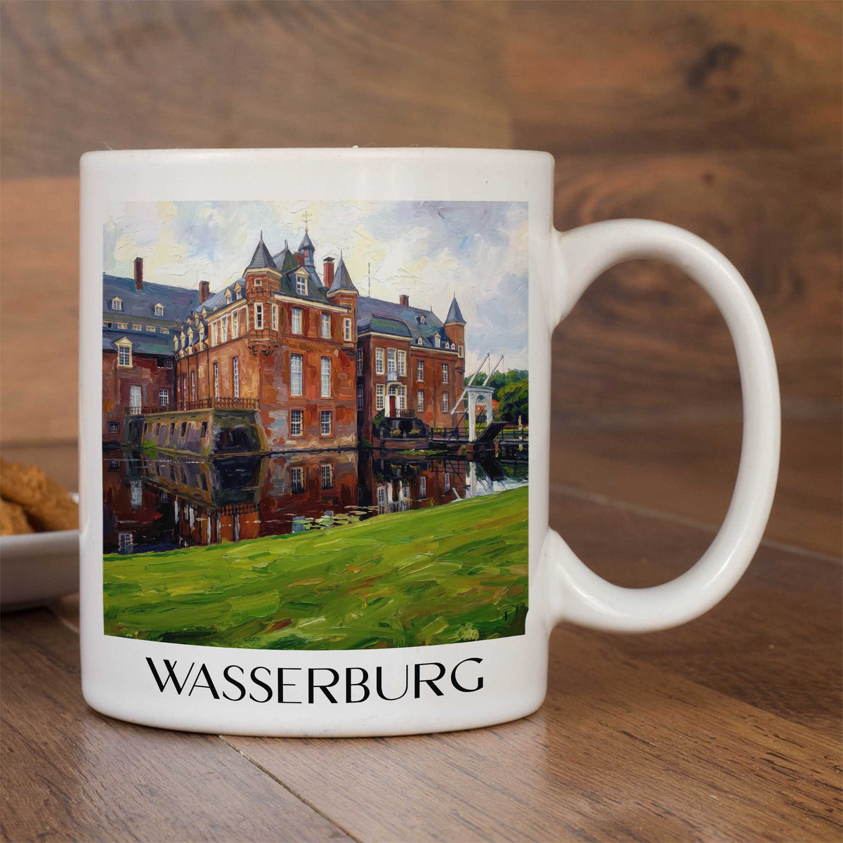wasserburg-anholt-deutschland-kaffeebecher-oil-painting-oelgemaelde