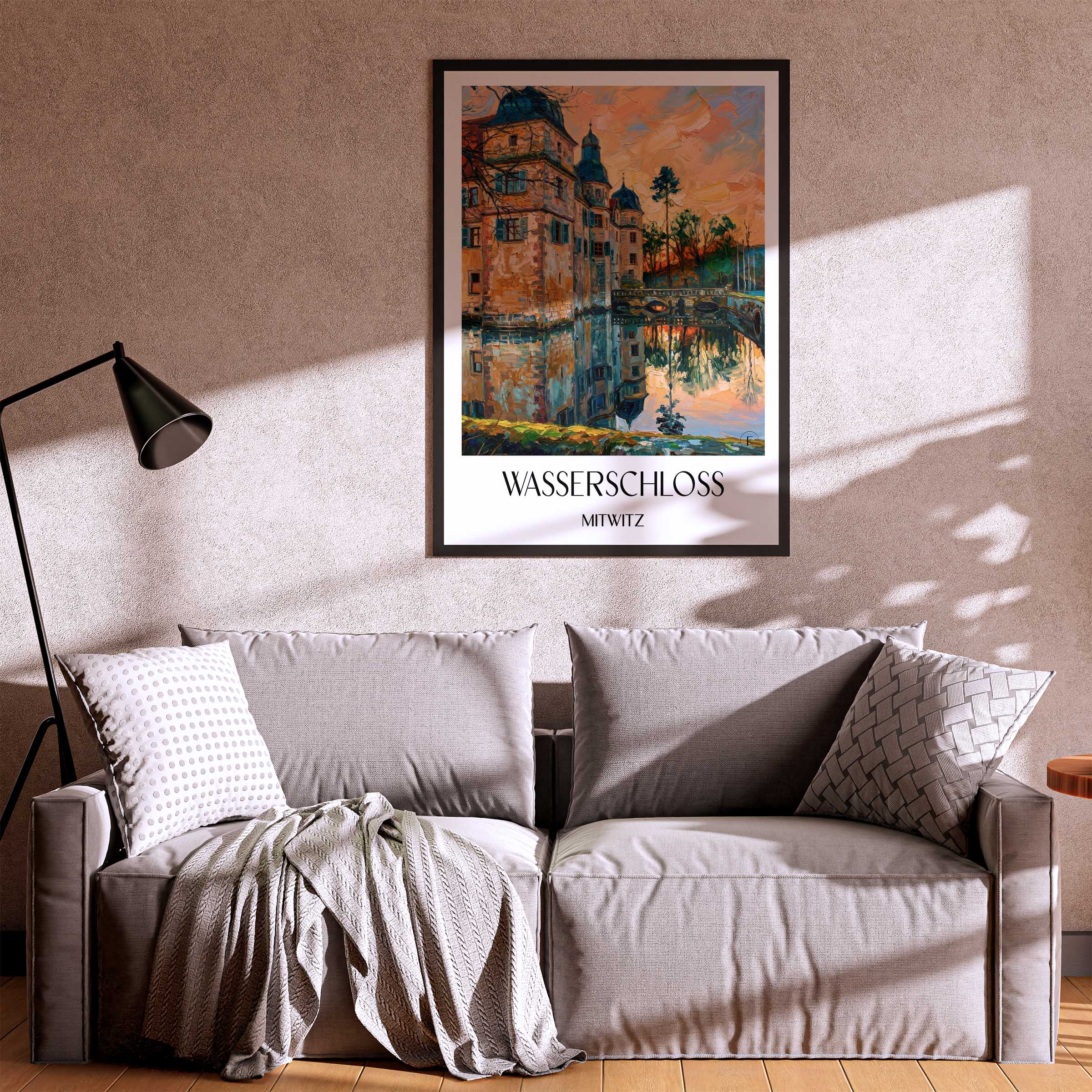 wasserschloss-mitwitz-deutschland-poster-oil-painting-oelgemaelde
