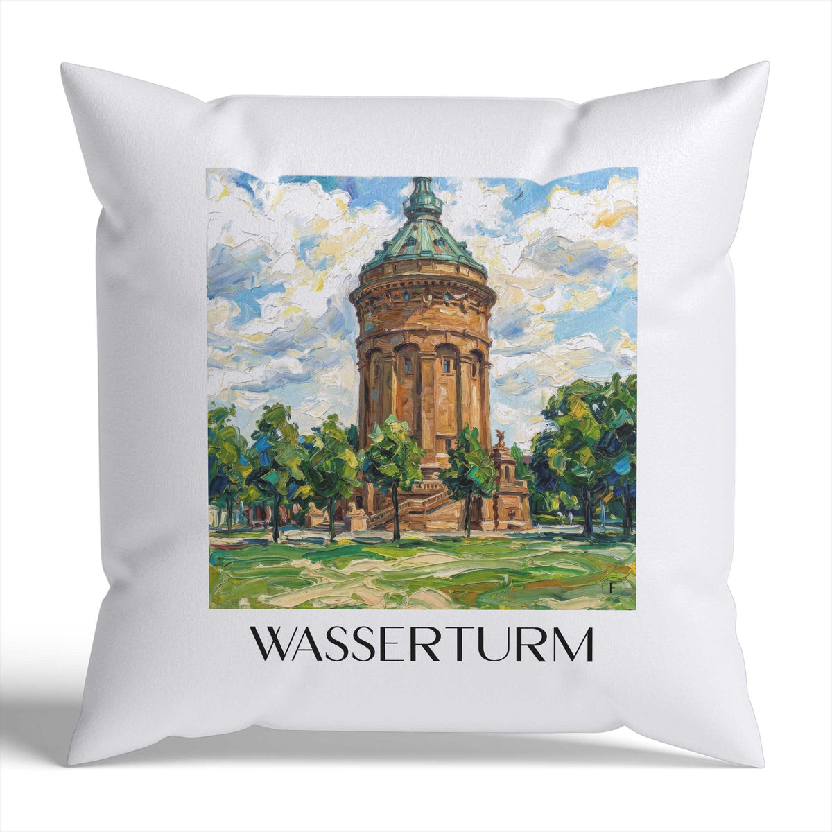 wasserturm-mannheim-deutschland-kissenbezug-oil-painting-oelgemaelde
