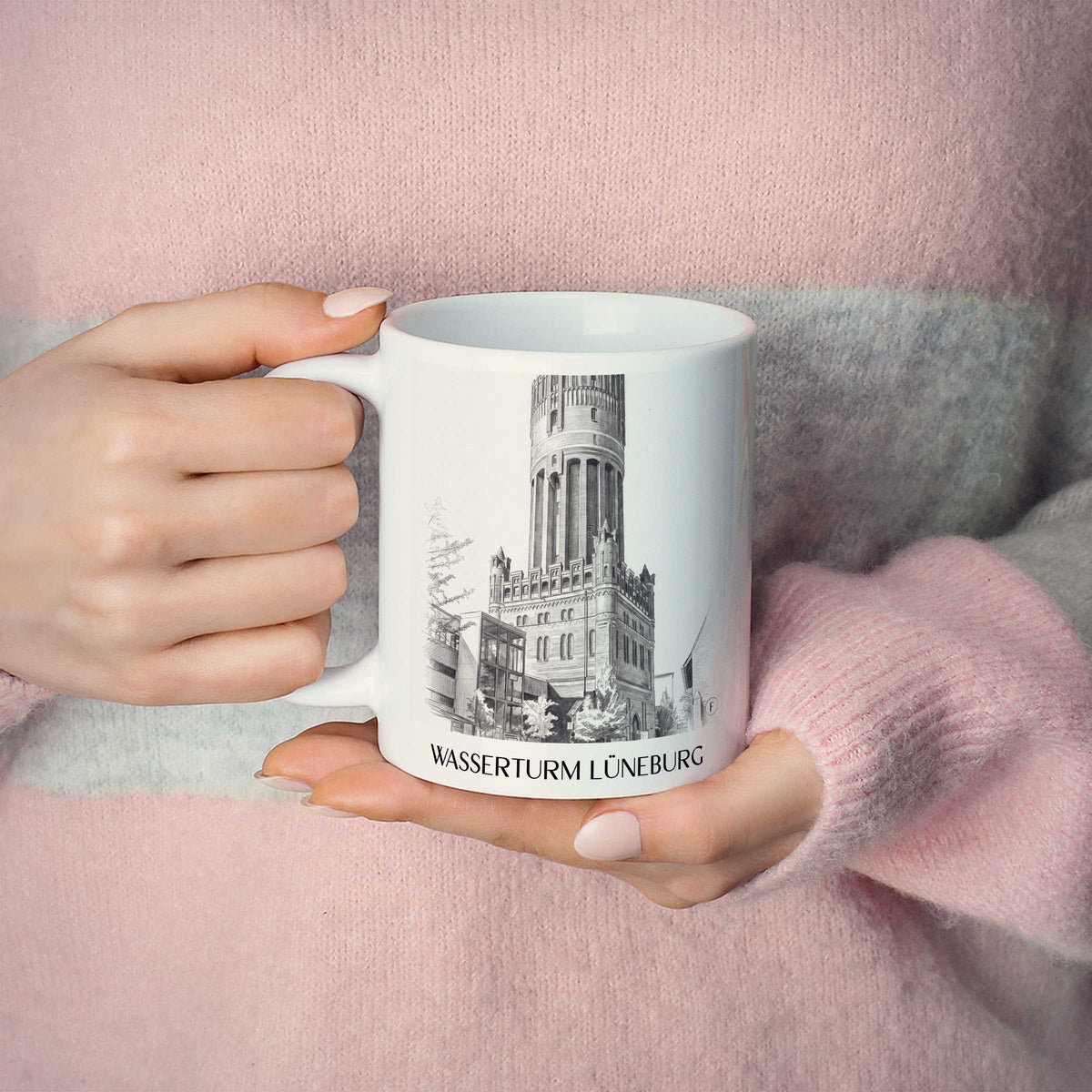 wasserturm-lüneburg-niedersachsen-deutschland-kaffeebecher-bleistift-zeichnung-drawing