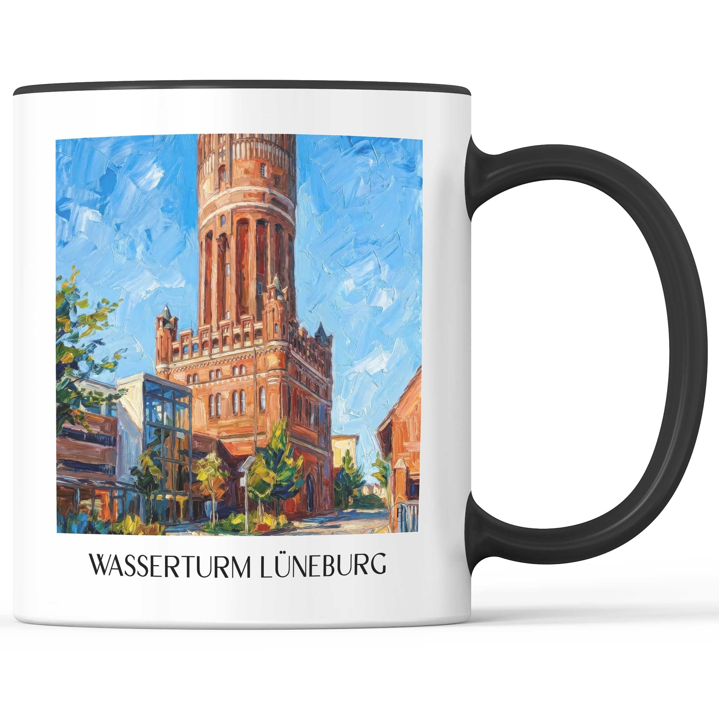 wasserturm-lüneburg-niedersachsen-deutschland-kaffeebecher-oil-painting-oelgemaelde