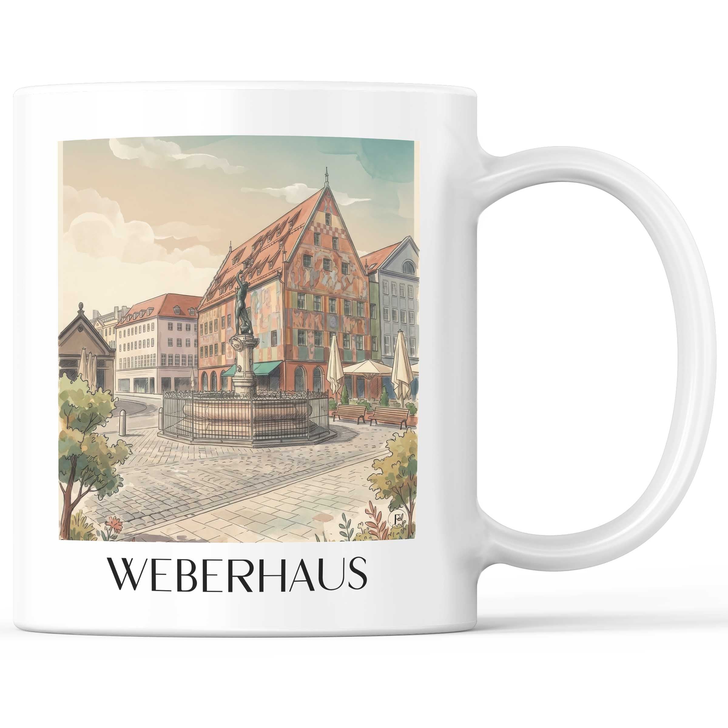 weberhaus-augsburg-deutschland-kaffeebecher-aquarell