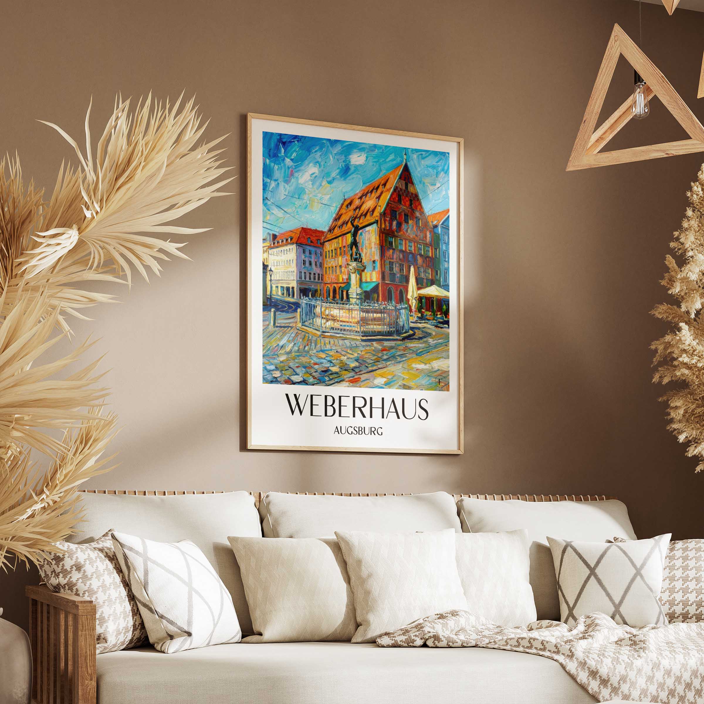 weberhaus-augsburg-deutschland-poster-oil-painting-oelgemaelde