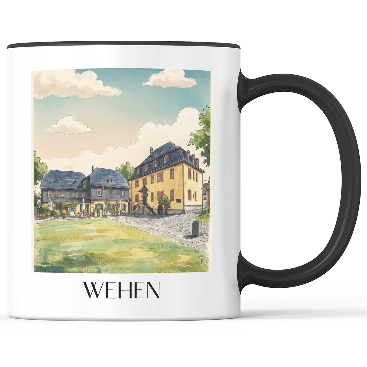 wehen-taunus-deutschland-kaffeebecher-aquarell