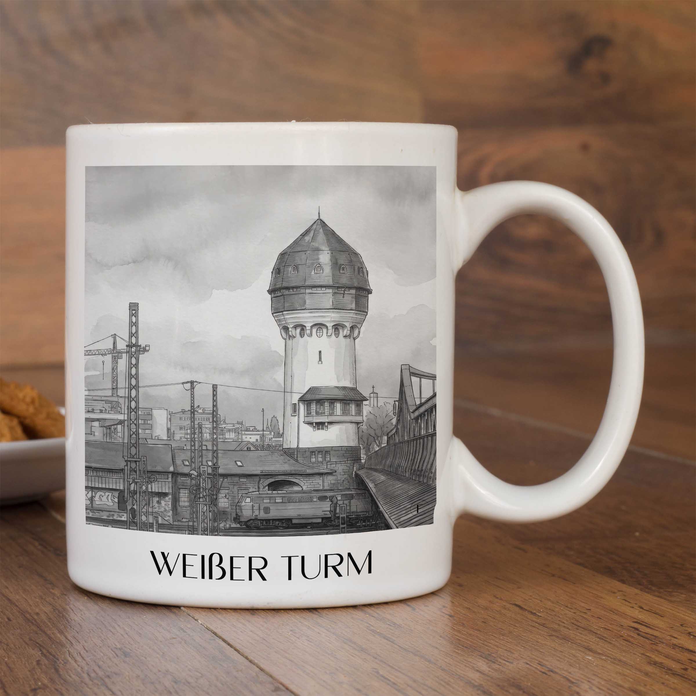 weißer-turm-darmstadt-deutschland-kaffeebecher-aquarell-schwarz-weiss