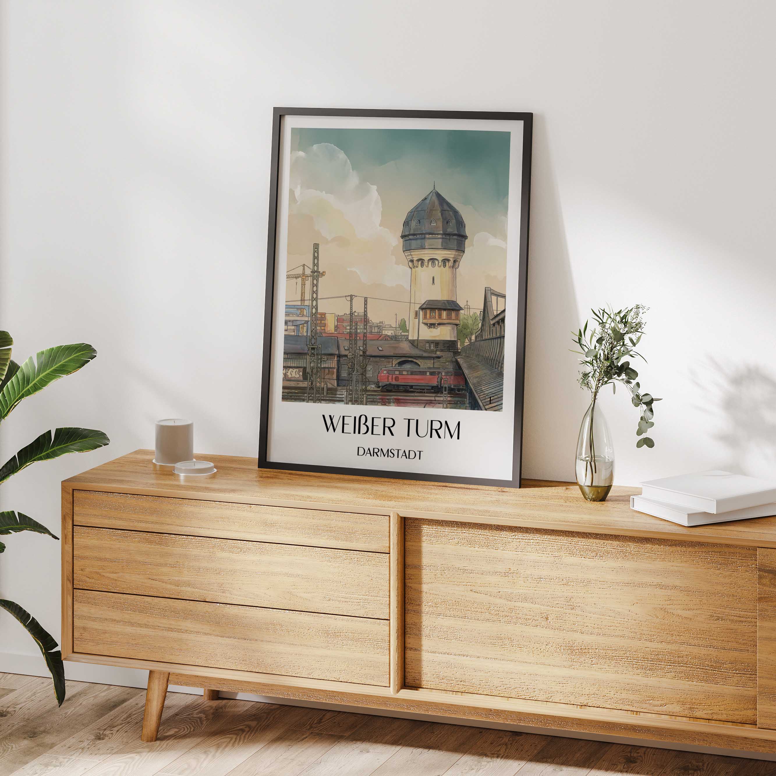 weißer-turm-darmstadt-deutschland-poster-aquarell