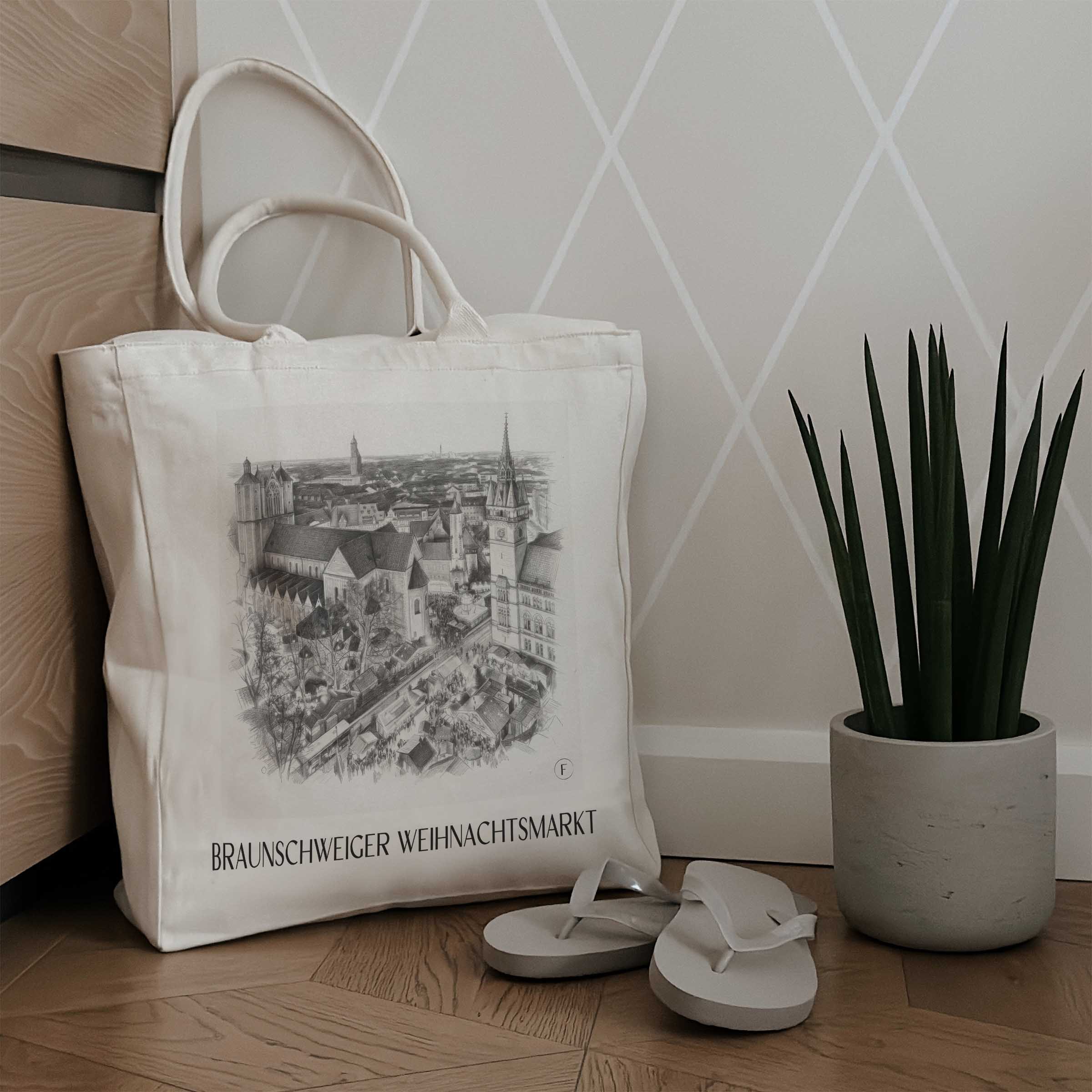 weihnachtsmarkt-braunschweig-deutschland-einkaufstasche-bleistift-zeichnung-drawing