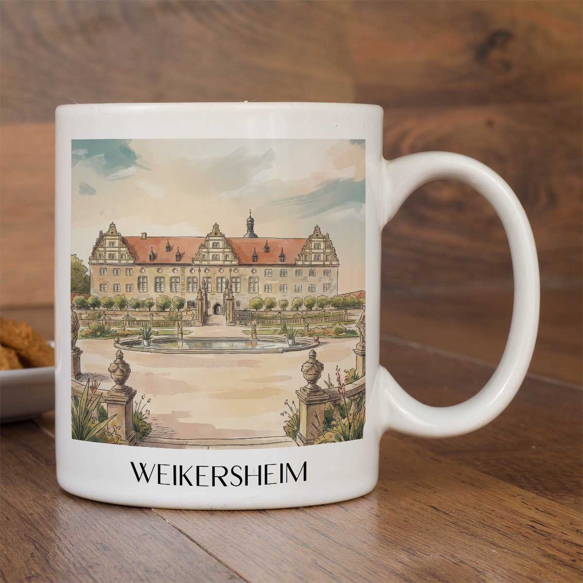 weikersheim-taubertal-deutschland-kaffeebecher-aquarell