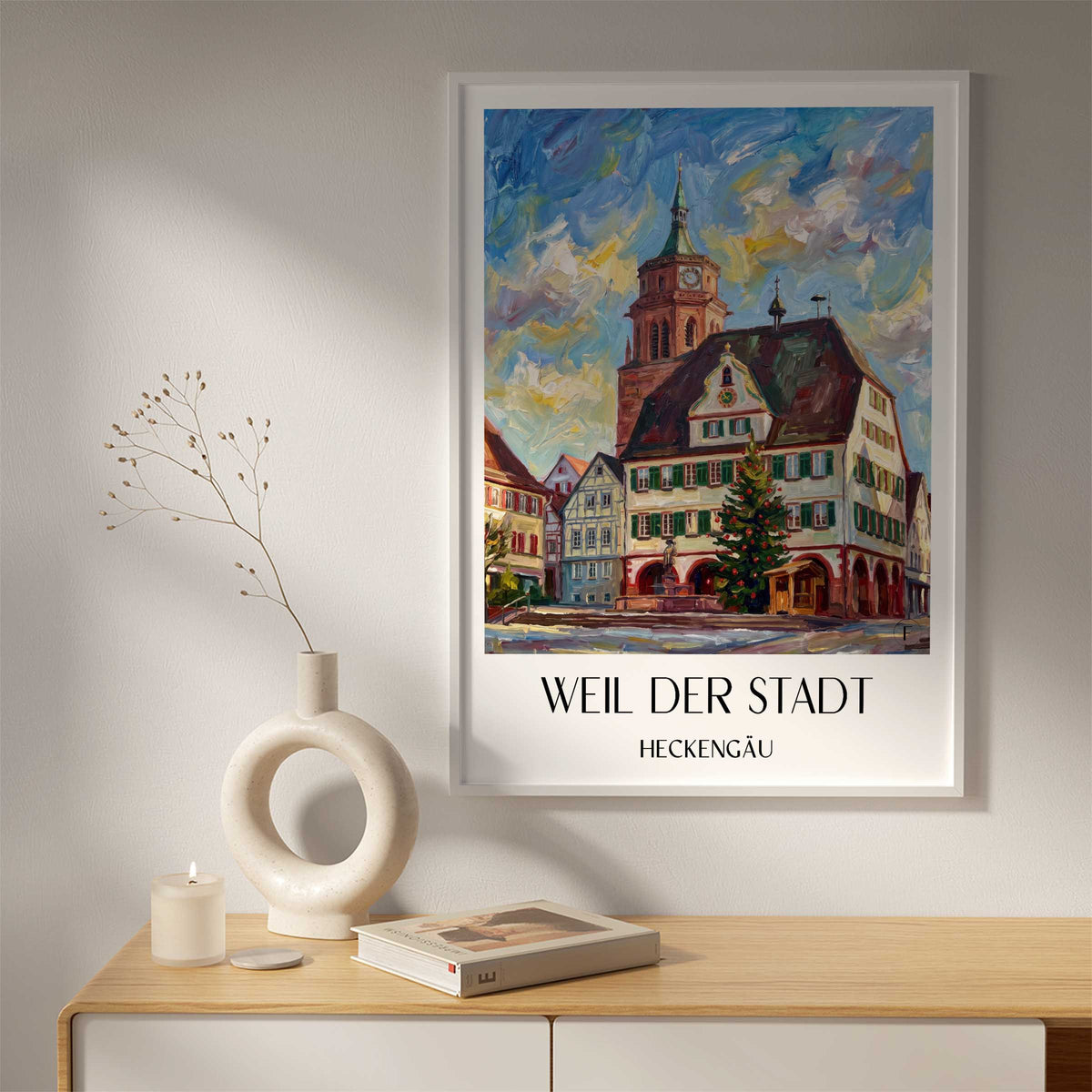 weil-der-stadt-heckengäu-deutschland-poster-oil-painting-oelgemaelde