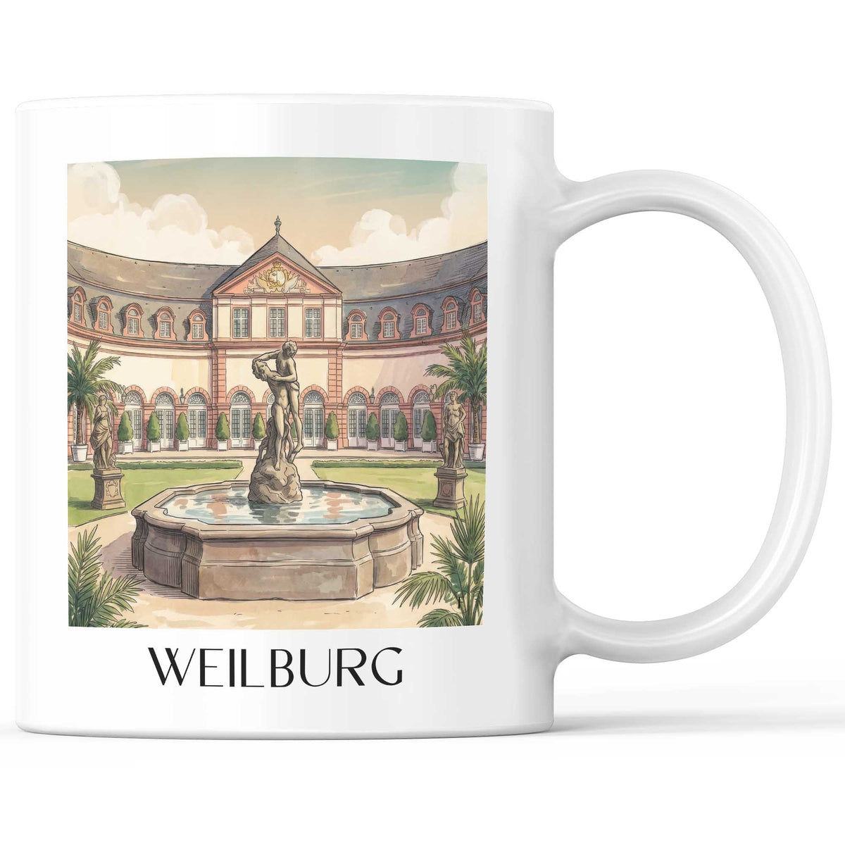 weilburg-lahntal-deutschland-kaffeebecher-aquarell