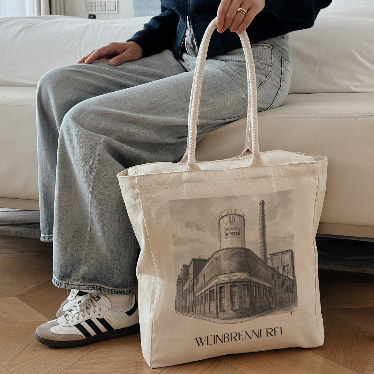 weinbrennerei--krefeld-deutschland-einkaufstasche-aquarell-schwarz-weiss