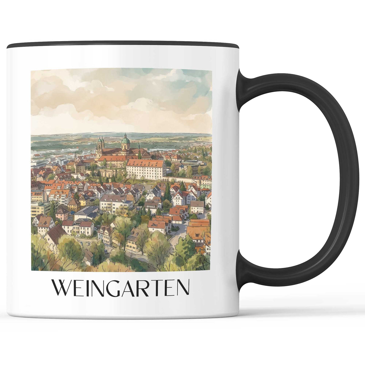 weingarten-oberschwaben-deutschland-kaffeebecher-aquarell