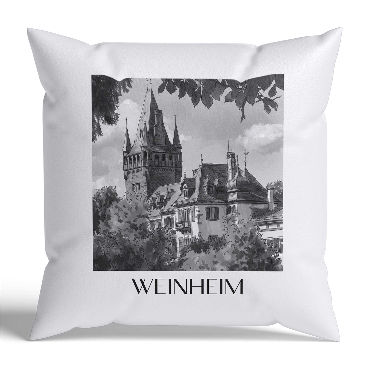 weinheim-odenwald-deutschland-kissenbezug-aquarell-schwarz-weiss