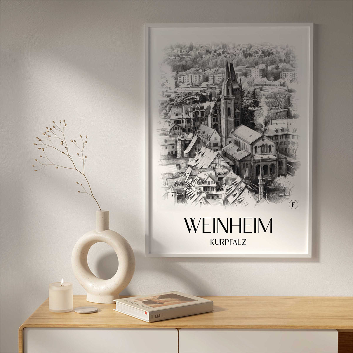 weinheim-kurpfalz-deutschland-poster-bleistift-zeichnung-drawing