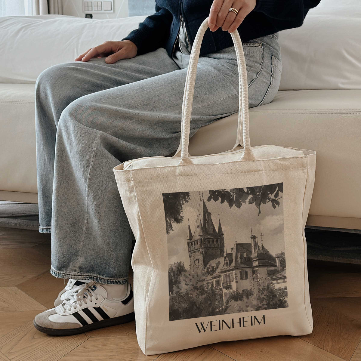 weinheim-odenwald-deutschland-einkaufstasche-aquarell-schwarz-weiss