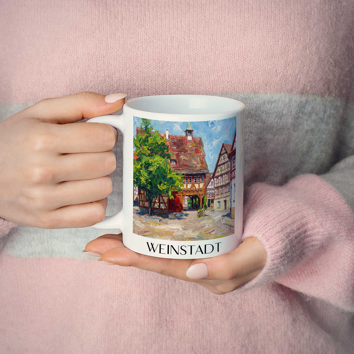 weinstadt-remstal-deutschland-kaffeebecher-oil-painting-oelgemaelde