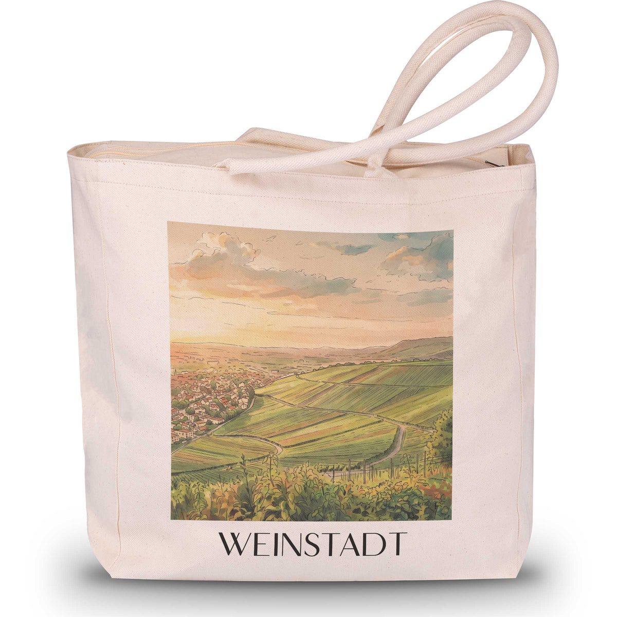 weinstadt-remstal-deutschland-einkaufstasche-aquarell