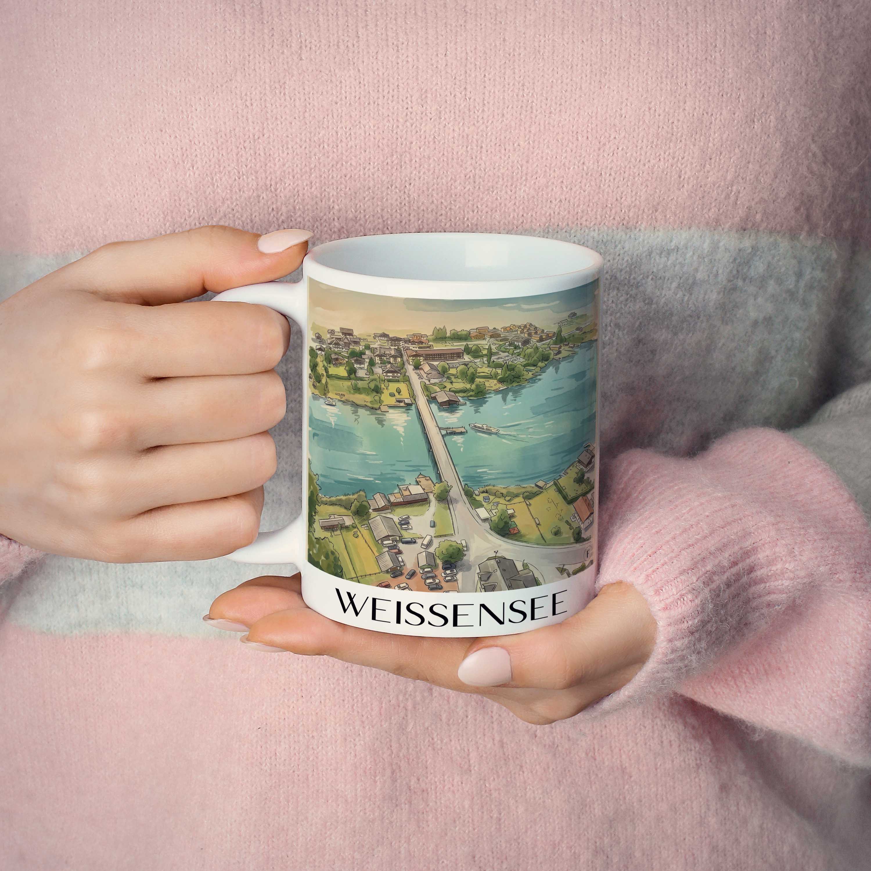 weissensee-kärnten-österreich-kaffeebecher-aquarell
