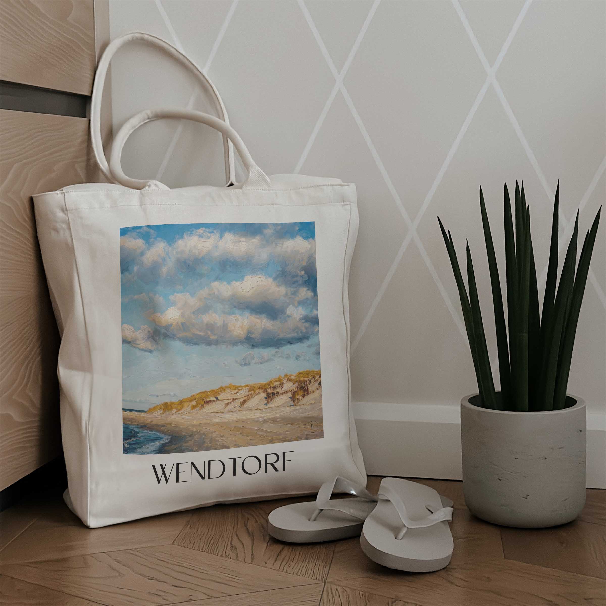 wendtorf-schleswig-holstein-deutschland-einkaufstasche-oil-painting-oelgemaelde