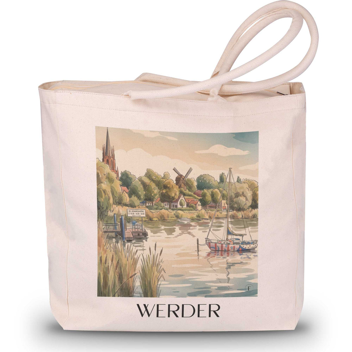 werder-(havel)-havelland-deutschland-einkaufstasche-aquarell
