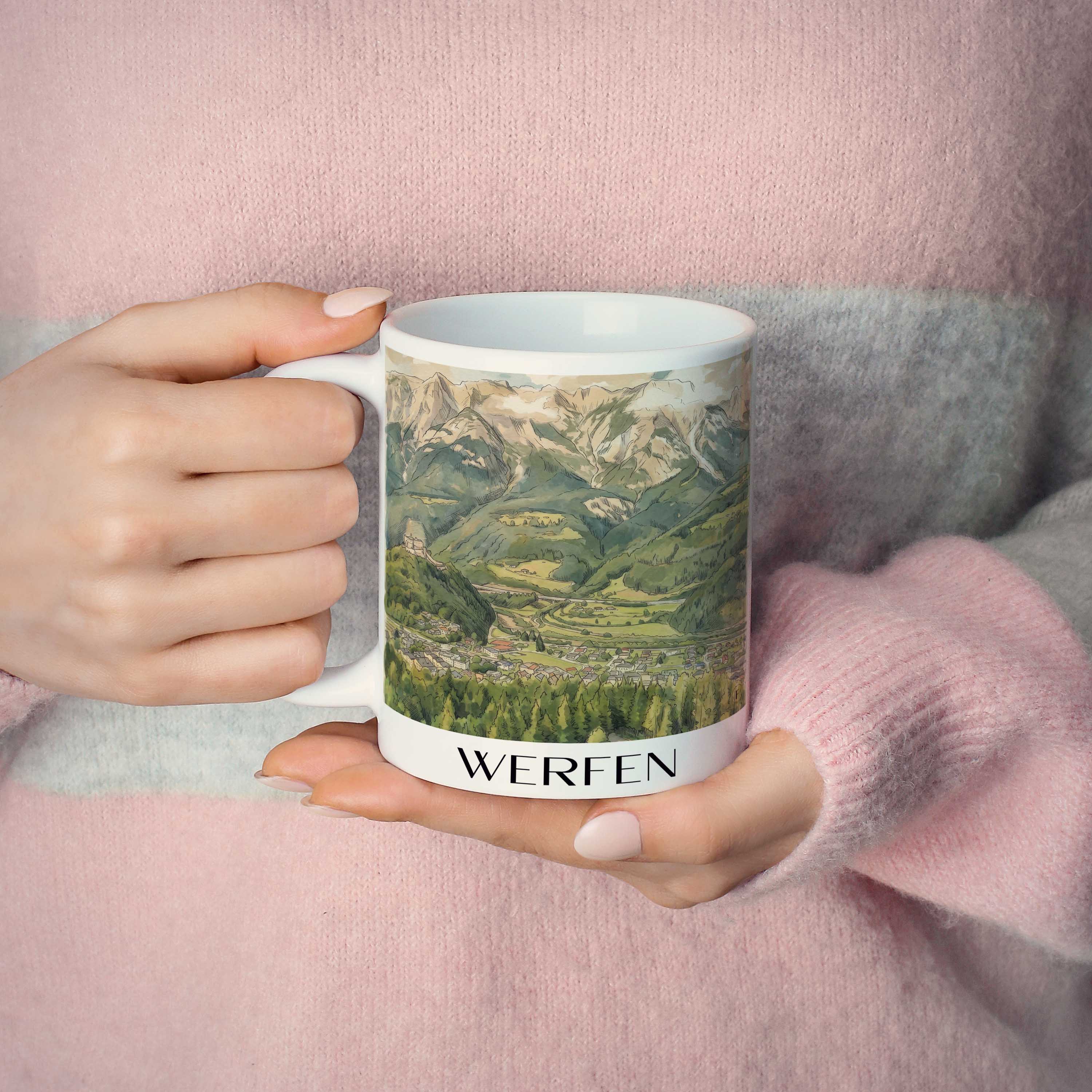 werfen-österreich-österreich-kaffeebecher-aquarell