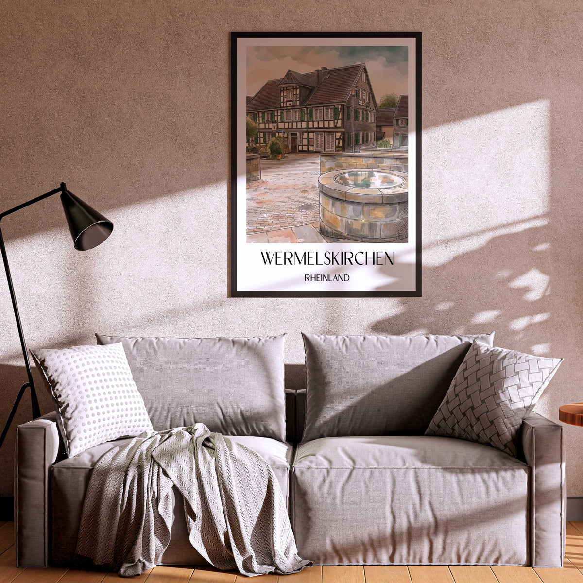 wermelskirchen-rheinland-deutschland-poster-aquarell