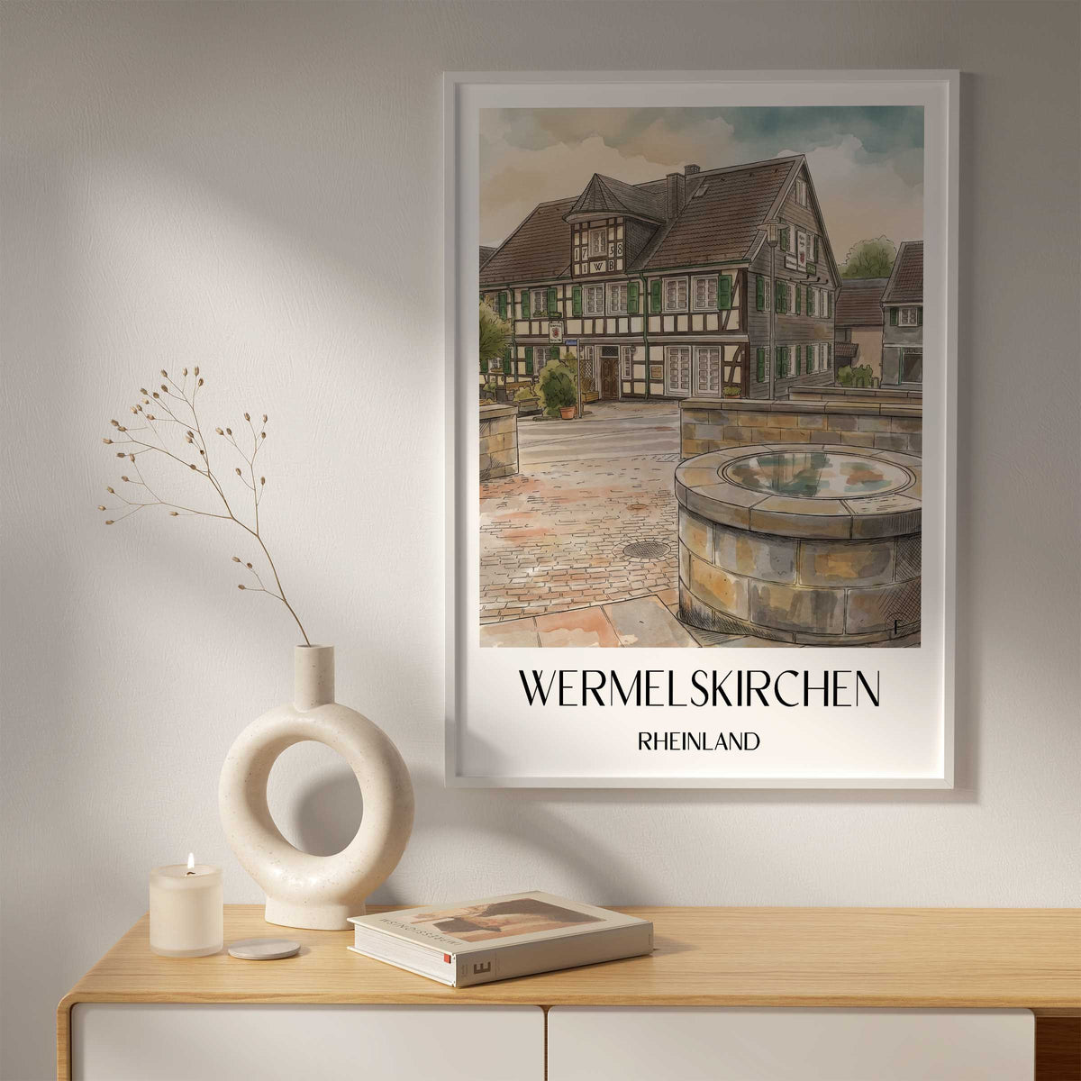 wermelskirchen-rheinland-deutschland-poster-aquarell
