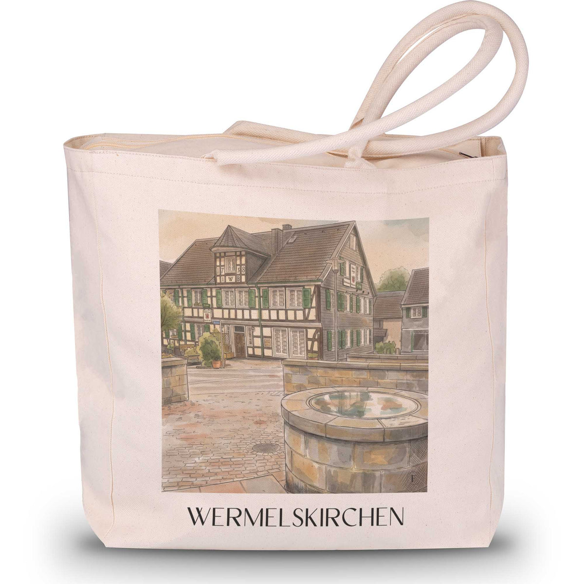 wermelskirchen-rheinland-deutschland-einkaufstasche-aquarell
