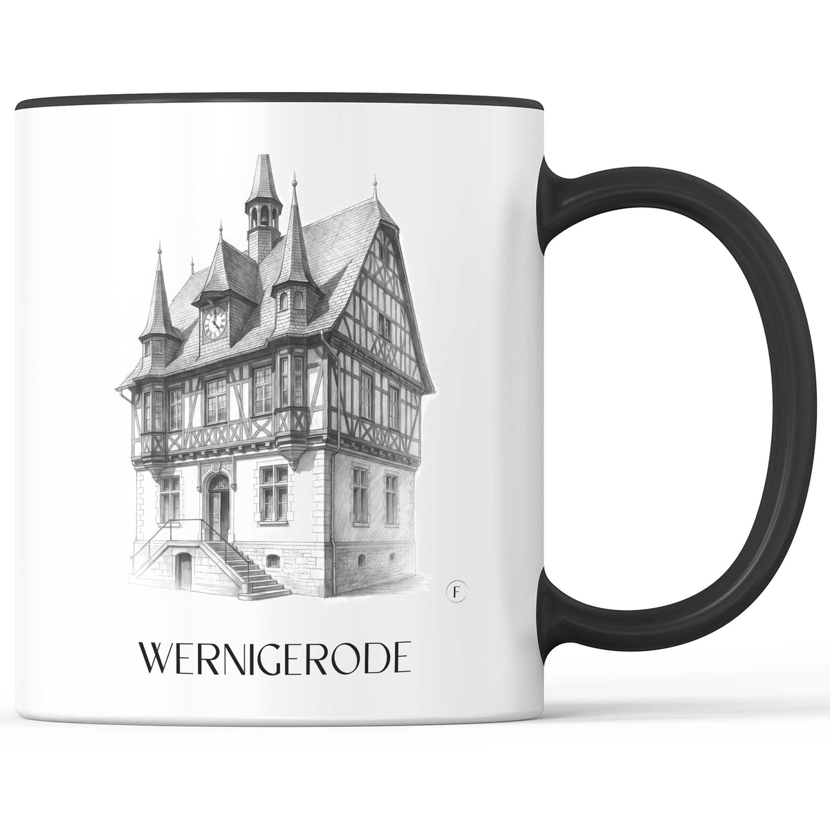 wernigerode-harz-deutschland-kaffeebecher-bleistift-zeichnung-drawing