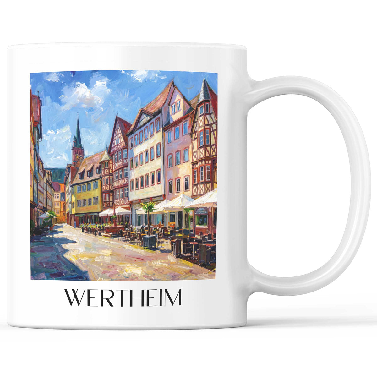 wertheim-taubertal-deutschland-kaffeebecher-oil-painting-oelgemaelde