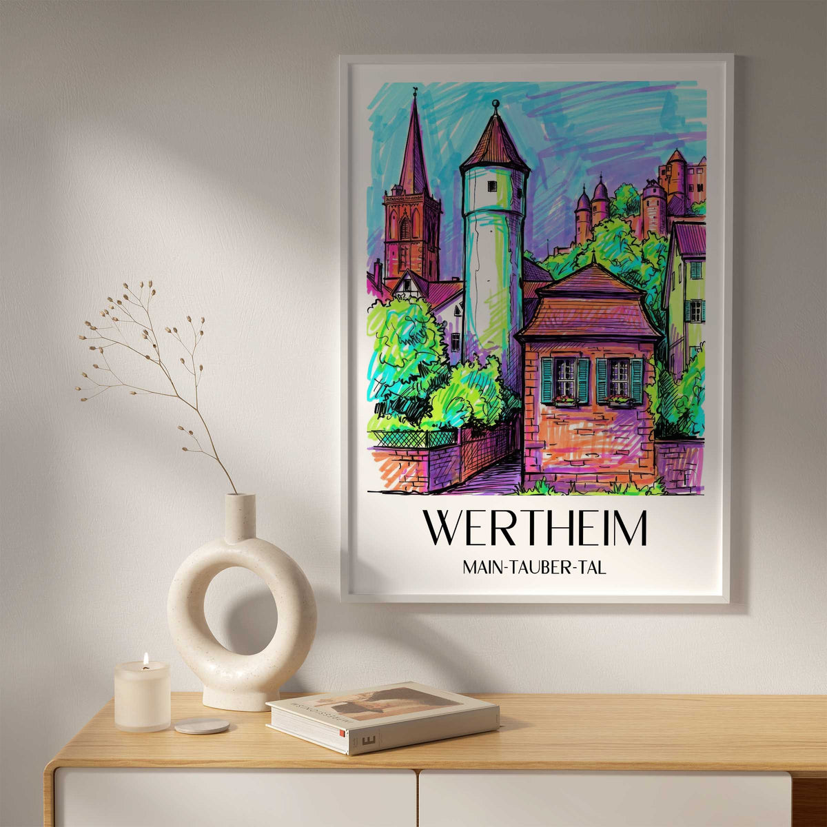wertheim-main-tauber-tal-deutschland-poster-graffiti